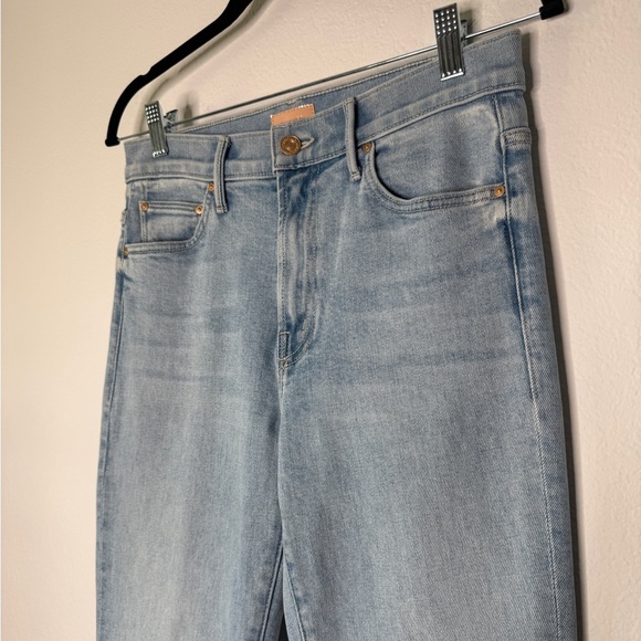 MOTHER The Insider Sneak Lost Art Jeans Blue Size 27 Stretchy Denim - Picture 2 of 9